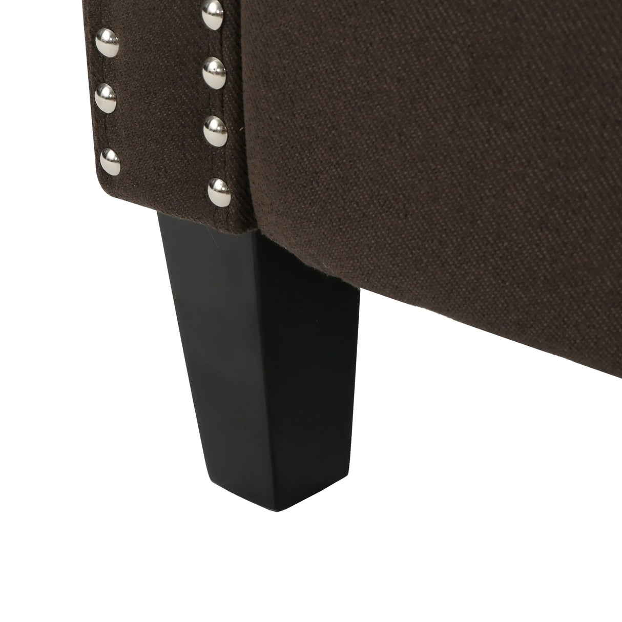 Coffee Fabric Push Back Recliner Chair With Birch Wood Legs - Omega Lifestyles