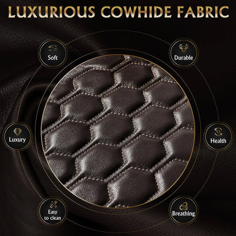 Ultra-Plush Top-Grain Nappa Genuine Leather Massage Chair - Omega Lifestyles