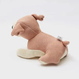 Plush Peach Cotton Polyester Stuffed Dog Toy - Omega Lifestyles