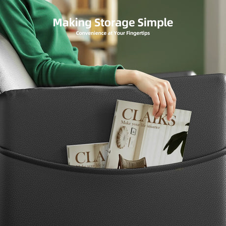 Modern Soft Faux Leather Power Recliner Chair - Omega Lifestyles