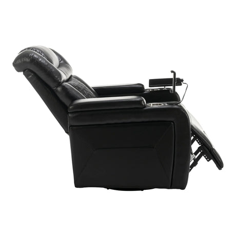 Power Reclining PU Leather Home Theater Recliner Chair - Omega Lifestyles
