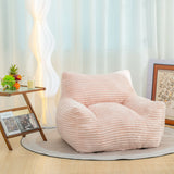 Oversized Soft Corduroy Foam Bean Bag Chair With Armrests - Omega Lifestyles