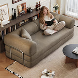Modular Convertible Corduroy Fabric Floor Sofa Bed