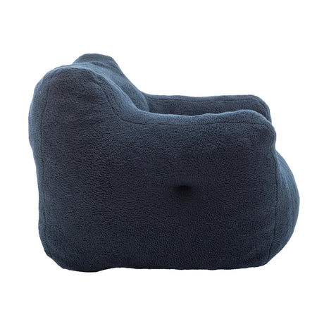 High-Density Foam Teddy Bean Bag Chair With Armrests - Omega Lifestyles