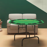 Foldable 8-Player Felt Fold-Up Poker Table - Omega Lifestyles