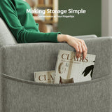 Modern Fabric Electric Power Recliner Chair With Footrest - Omega Lifestyles