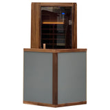 Outdoor Solid Wood Red Cedar 4-Person Infrared Sauna - Omega Lifestyles