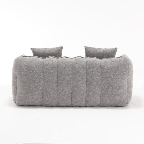 Chenille High Resilience Foam Cozy Bean Bag Chair - Omega Lifestyles