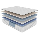 King Firm 14.5-Inch Latex Hybrid Euro-Top Mattress - Omega Lifestyles
