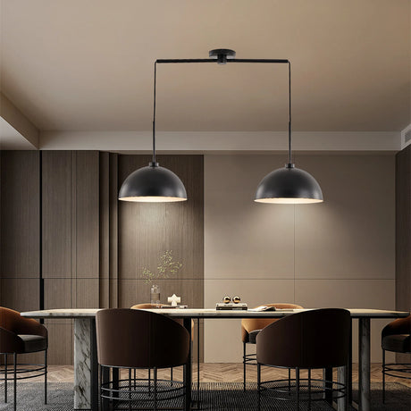 Industrial Modern Black Double Headed Adjustable Pendant Light - Omega Lifestyles