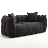 Cozy Chenille Bean Bag Chair With High Resilience Foam - Omega Lifestyles