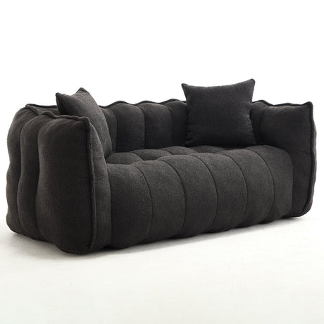 Cozy Chenille Bean Bag Chair With High Resilience Foam - Omega Lifestyles