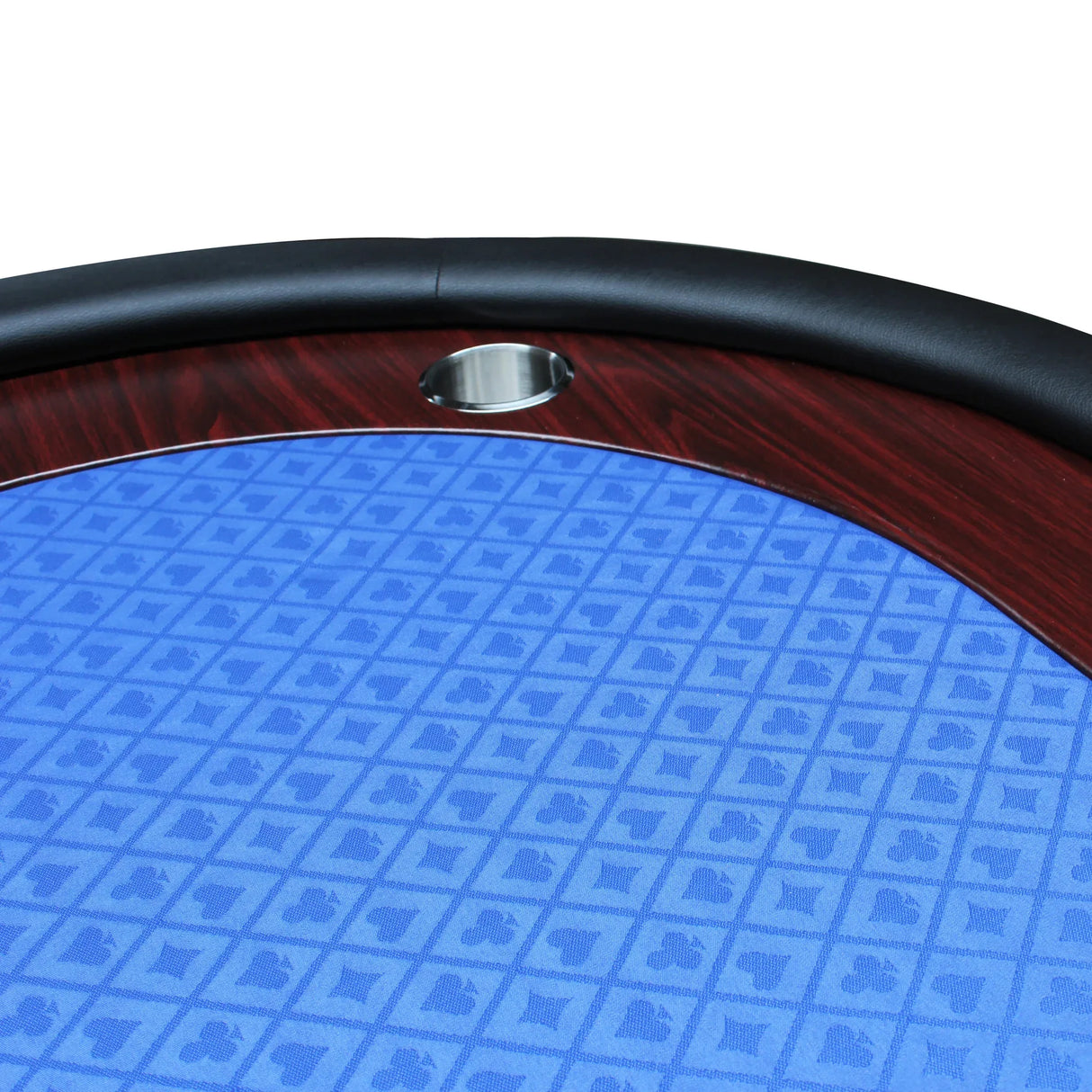 Modern Foldable Poker Table With Wooden Racetrack - Omega Lifestyles