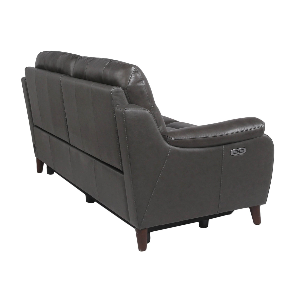 Top Grain Leather Reclining Power Sofa With Footrest Headrest - Omega Lifestyles