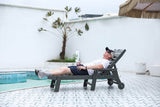 Outdoor HDPE Adjustable 5-Position Chaise Lounge Chair