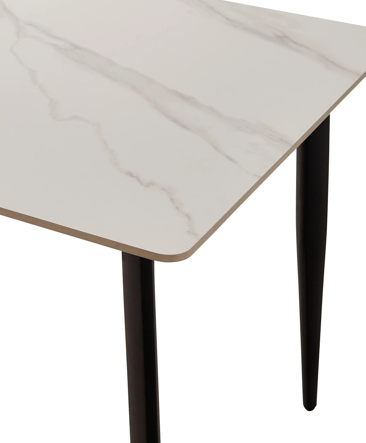 Mid Century Modern 55-Inch Round Sintered Stone Dining Table - Omega Lifestyles