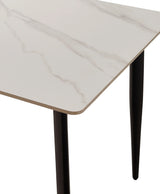 Mid Century Modern 55-Inch Round Sintered Stone Dining Table - Omega Lifestyles