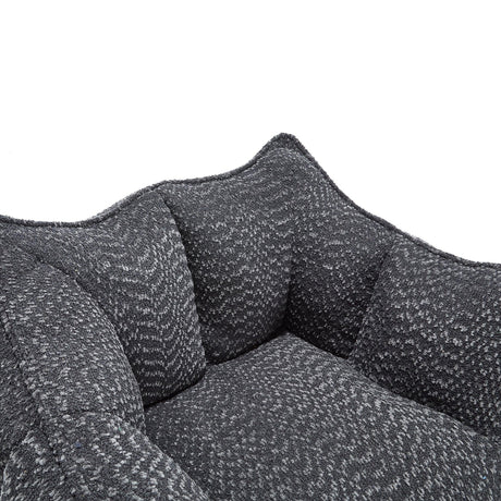 Chenille Foam Bean Bag Chair For Adults - Omega Lifestyles