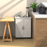 Contemporary White MDF Large Capacity Storage Cabinet - Omega Lifestyles