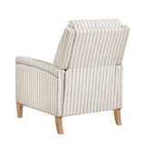 Classic Farmhouse Push-Back Reclining Fabric Upholstery Chair - Omega Lifestyles