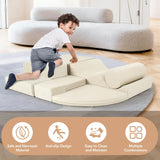 Indoor Soft Foam Climb And Crawl Playset For Kids - Omega Lifestyles