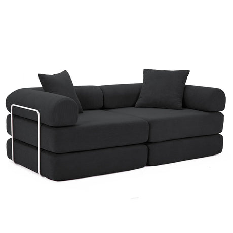 Modular Folding Convertible Corduroy Sofa Bed - Omega Lifestyles