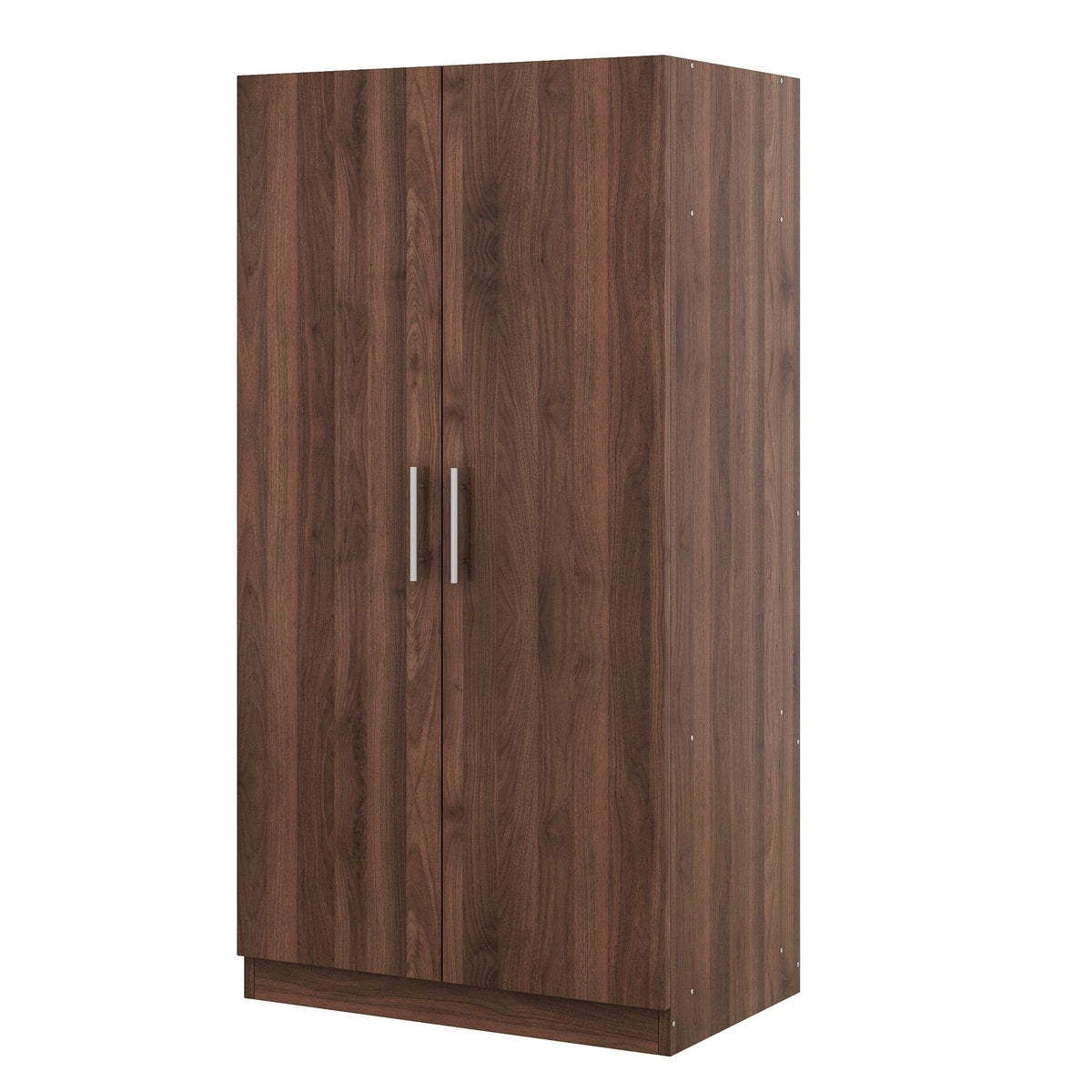 2-Door Solid Wood Wardrobe Armoire With Shelves - Omega Lifestyles