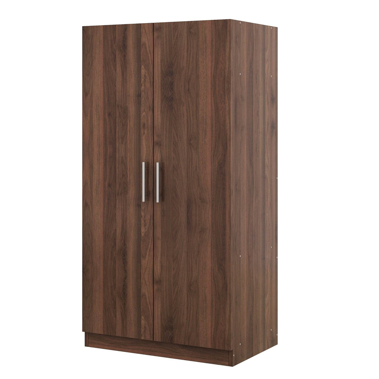 2-Door Solid Wood Wardrobe Armoire With Shelves - Omega Lifestyles