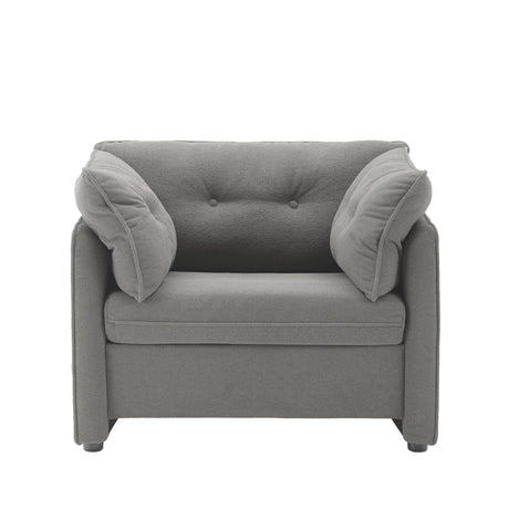 Modern Oversized Chenille Fabric Accent Armchair - Omega Lifestyles