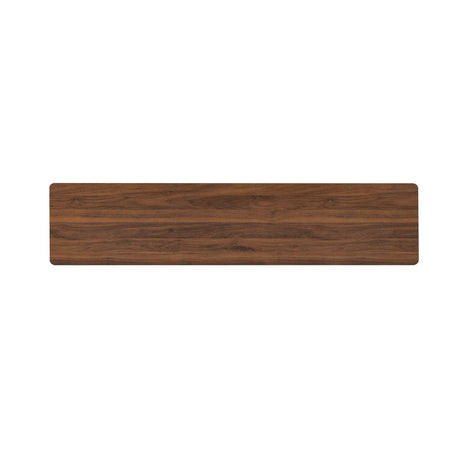 70-Inch Walnut Fluted Modern TV Stand With Storage - Omega Lifestyles