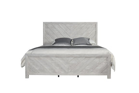 Modern Solid Wood King Bed Frame With Headboard - Omega Lifestyles