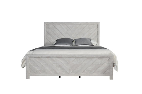 Modern Solid Wood King Bed Frame With Headboard - Omega Lifestyles