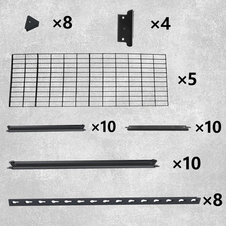 Heavy-Duty Adjustable Steel 5-Tier Storage Shelving Unit - Omega Lifestyles