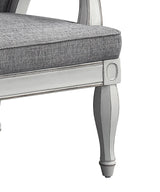 Gray Fabric Upholstered Wooden Seating Chair - Omega Lifestyles