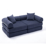 Modular Folding Convertible Corduroy Sofa Bed - Omega Lifestyles