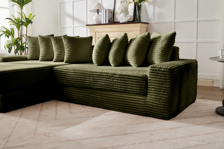 Convertible Corduroy Foldable Floor Sofa Bed - Omega Lifestyles