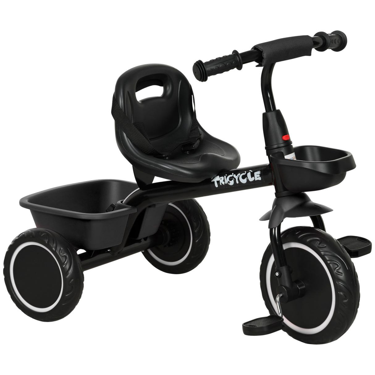 Adjustable Steel Frame Toddler Tricycle With Safety Belt