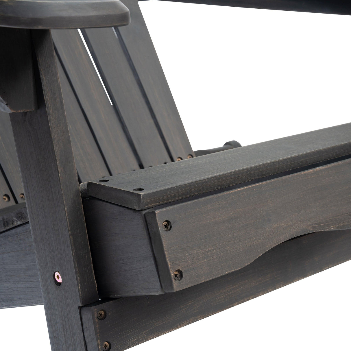 Acacia Wood Foldable Rustic Outdoor Adirondack Chair - Omega Lifestyles