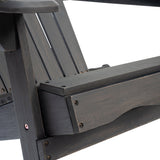 Acacia Wood Foldable Rustic Outdoor Adirondack Chair - Omega Lifestyles