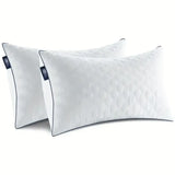 Set Of 2 Soft Polyester Fiber Neck Support Pillows - Omega Lifestyles