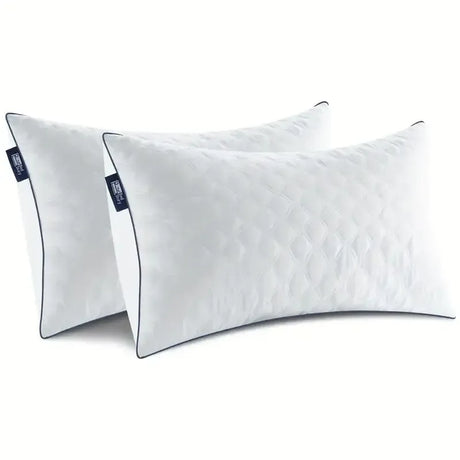 Set Of 2 Soft Polyester Fiber Neck Support Pillows - Omega Lifestyles