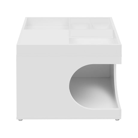 Multifunctional Creamy White Pet Sofa Side Cabinet - Sleep Galleria