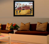 Framed Multicolor Autumn Gold Wall Art Print - Omega Lifestyles