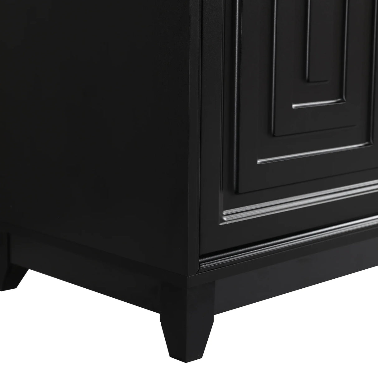 Modern Black Particle Board MDF TV Stand Cabinet - Omega Lifestyles