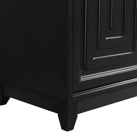 Modern Black Particle Board MDF TV Stand Cabinet - Omega Lifestyles