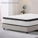 Medium 12-Inch Zoned Support Hybrid Full Mattress - Omega Lifestyles