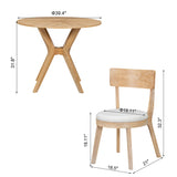 Mid-Century Modern Round Dining Table Set With Chairs - Omega Lifestyles