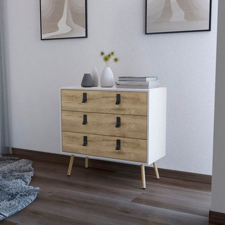 Modern Chic Engineered Wood 3-Drawer Dresser - Sleep Galleria