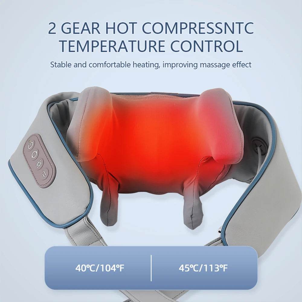 26W Brushless Motor Shoulder And Neck Massager Shawl - Sleep Galleria
