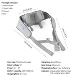 26W Brushless Motor Shoulder And Neck Massager Shawl - Sleep Galleria